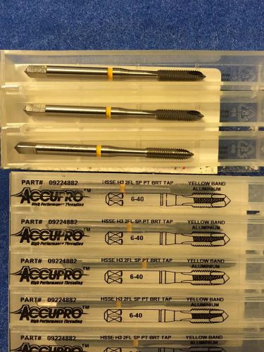 #6-40 hsse h3 2 flute spiral point tap yellow band aluminium #09224882 for sale