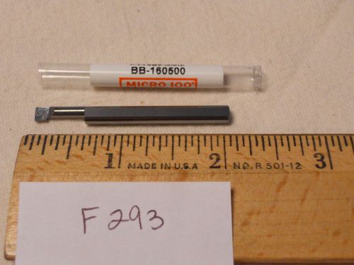 1 new micro 100 solid carbide boring bar.   bb-160500             {f293} for sale