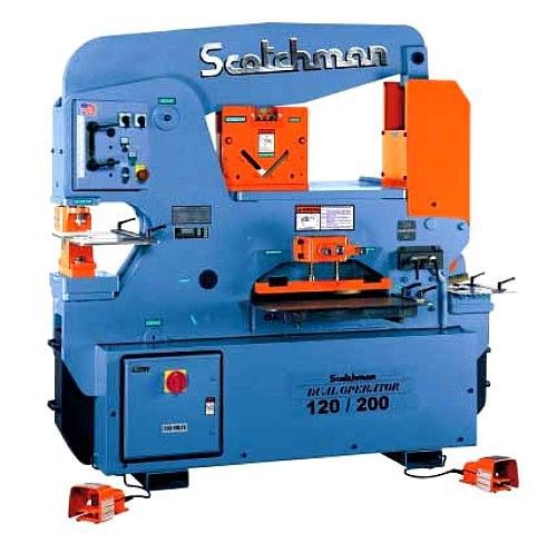 120 ton 12&#034; thrt scotchman do 120/200-24m new ironworker, 120 &amp; 200 ton, dual op for sale
