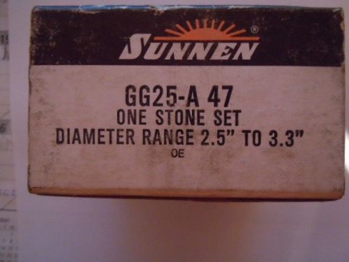 SUNNEN STONES -   GG25- A47 Diam Range 2.5&#034; to 3.3&#034;  (2box)