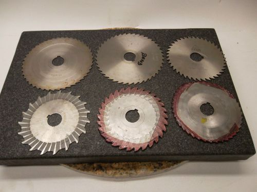 Lot of  HSS Milling Saw Cutter w/ 1&#034; Arbor Hole