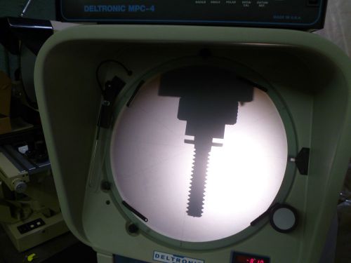 Optical comparator 14 inch deltronic with quadrachek 2000 digitaltal readout for sale