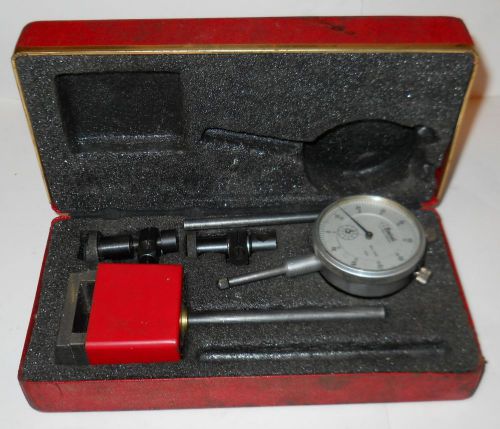 CENTRAL TOOL COMPANY &#034;UNIVERSAL DIAL TEST INDICATOR #260&#034; IN RED BOX, VINTAGE!
