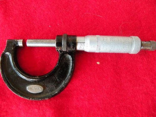 Micrometer 0-1, &#034;moore &amp; wright&#034; for sale
