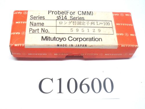 New mitutoyo probe ( for cmm ) ?14 series part no. 595129 lot c10600 for sale