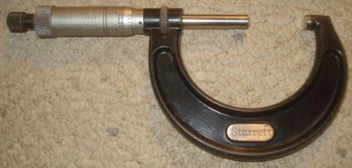 Starrett no. t436.1xrl-2 carbide tip micrometer .0001 grads, ratchet stop, 2&#034; for sale