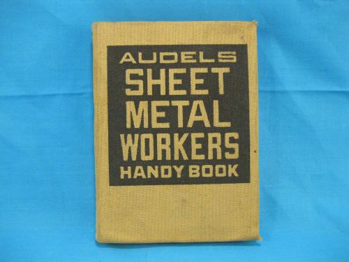Vintage 1943 Ed. Audel&#039;s Sheet Metal Workers Handy Book Illustrated Guide Plan