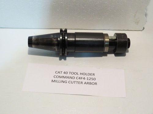 Cat-40 cnc machining center saw arbor command # c4f4-1250 for sale