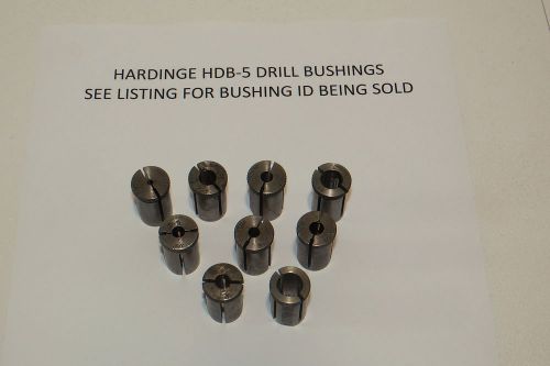 HARDINGE 5/8&#034; OD DRILL  BUSHING #HDB-5 FOR 27/64&#034; DRILLS