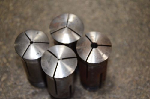 Hardinge CWC 5C Collet Collets Lot of 4 Internal Threads w/o 19/64 .052 3/64 1/8
