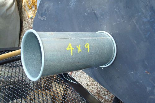 DUST PIPE 4&#034;X9&#034;   VENT AIRDUCT METAL HEAVY DUTY 1