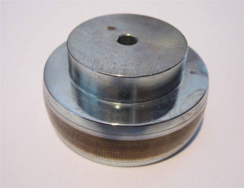 2-7/32&#034; STEEL DRIVE FLAT BELT PULLEY- 3/4&#034; WIDE WITH A 1/4&#034; HUB