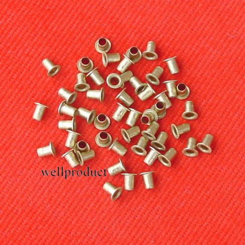 &gt; 100x Copper Alloy Brass Eyelet 2.5x4mm for Soldering Connection-Fe