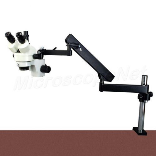Omax 270x trinocular stereo microscope+articulat arm stand+cold light+5mp camera for sale