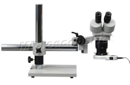 20X-40X-80X Boom Stand Stereo Microscope with 54 LED Light