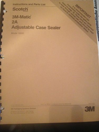 3M-Matic 2A Adjustable Case Sealer Manual
