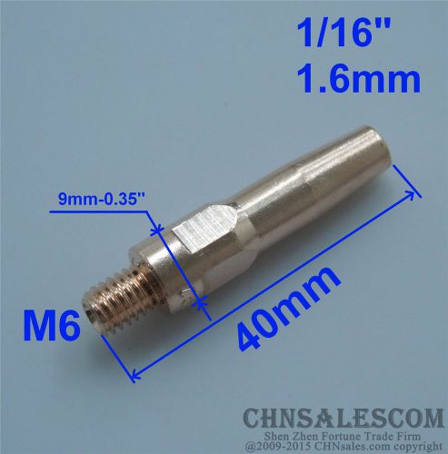 10 PCS Panasonic Type MIG/MAG Welding Industrial Robot Contact TIP 1.6mm 1/16&#034;