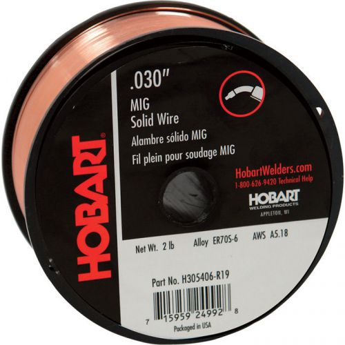 Hobart  .030” mig solid wire  2 lb. # h305406-r19   er705-6  new/factory sealed for sale