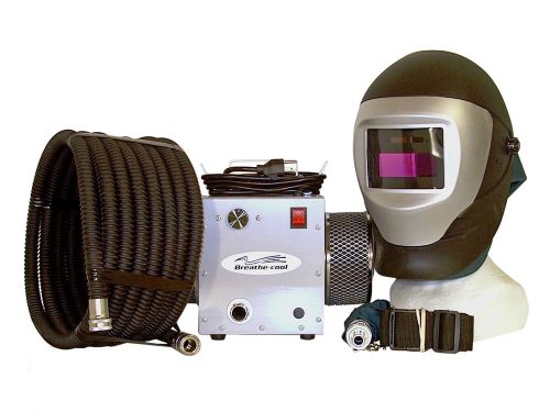Supplied air respirator w/auto darkening welding helmet