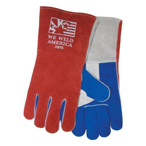 Tillman Large 1075 We Weld America Premium Side Split Cowhide Welding Gloves