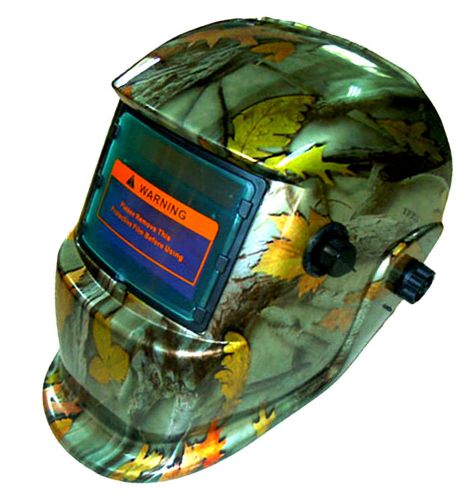 $Leaf Solar Auto Darkening Welding/grinding  Helmet  Golden Camouflage Leaf