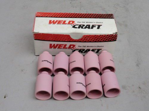 Weldcraft 54n17 tig weld welding alumina cups nozzle 5/16&#034; i.d. size 5 lot of 10 for sale