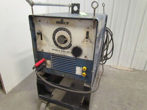Miller dialarc 250-ac/dc 250a single phase ac/dc welder 200-230/460v mobile cart for sale