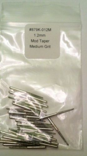 Bag of 25 diamond dental burs 879k-012 coarse modified taper fits dremel glass for sale