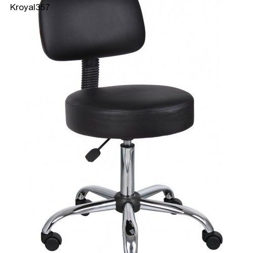 Boss black caressoft medical stool w/back new for sale