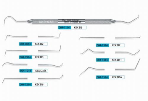 10 PCS KangQiao Dental Instrument Explorers KEX D3 (5.5mm round handle)