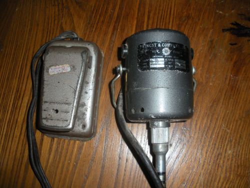 Pfingst CH Rotary Hand piece Motor &amp; Foot Control &amp; Cable 1/10hp 14,000 rpm