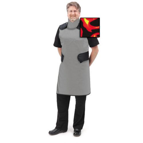 Three quarter wrap apron- 38 inch  light weight red flames 1 ea for sale