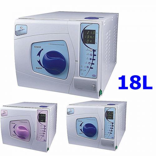Dental autoclave sterilizer 18l vacuum steam medical equipment data printer for sale
