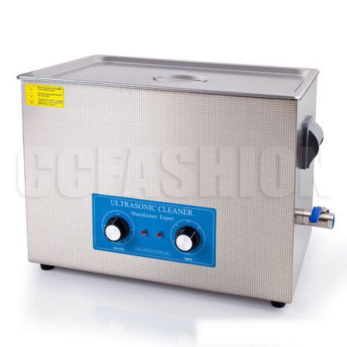 Hot ! MANUAL 27L PROFESSIONAL INDUSTRIAL ULTRASONIC CLEANER MACHINE WITH HEATER
