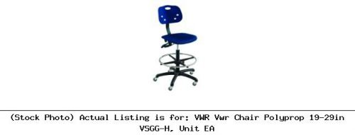 Vwr vwr chair polyprop 19-29in vsgg-h, unit ea lab furniture for sale