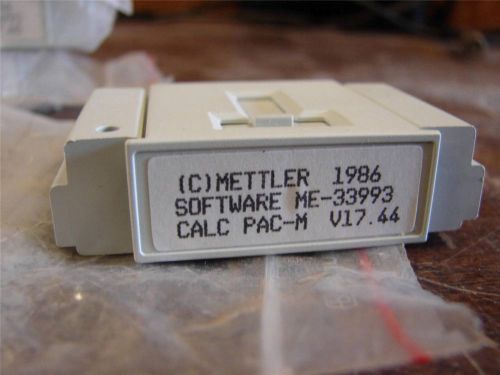 NEW METTLER SOFTWARE LAB PAC-M V 17.44 ME-33993