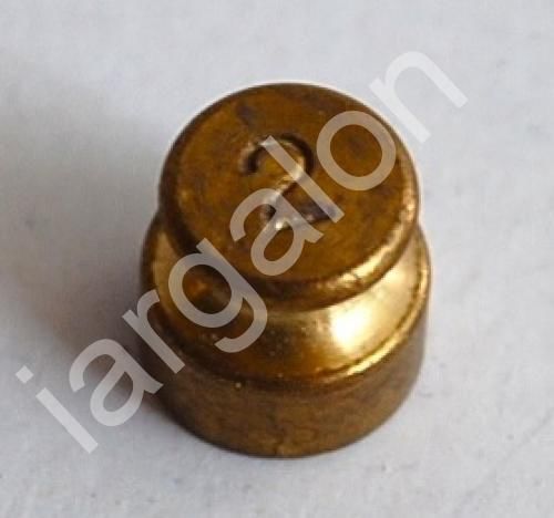 Ohaus Weight 2 grams Brass Lot 1 USED