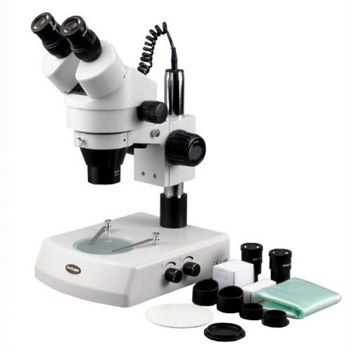 7X-180X Binocular Stereo Zoom Microscope with Dual Halogen Lights