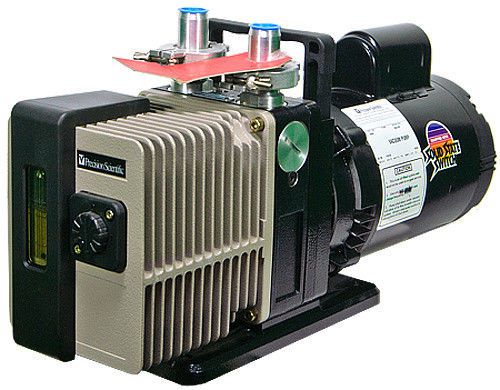 New precision scientific vacuum pump dd-100, 4 cfm pumping speed for sale