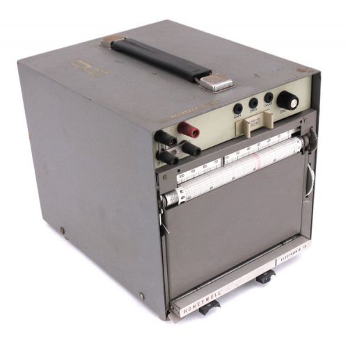 Honeywell electronik 19 single-pen 1ch portable lab strip chart recorder/plotter for sale