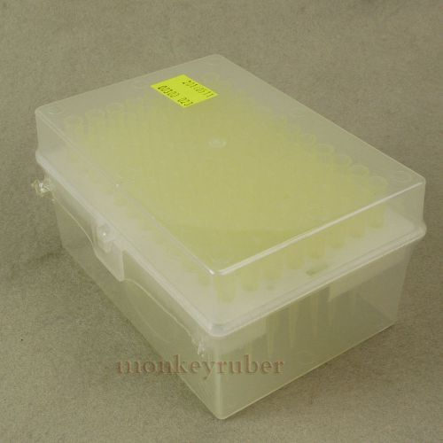 Pipette Tips 20-200ul Lemon, Polypropylene Non-Sterile 96 PCS With A Box