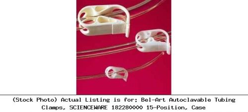 Bel-Art Autoclavable Tubing Clamps, SCIENCEWARE 182280000 15-Position, Case