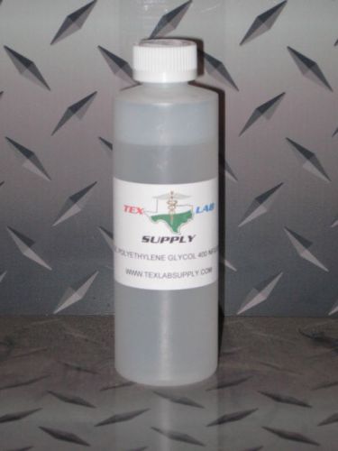 Tex Lab Supply 8 Fl. Oz. POLYETHYLENE GLYCOL - 400 USP GRADE - Sterile