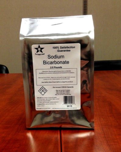 Sodium Bicarbonate (Baking Soda) 2.5 Lb Pack w/ Free Shipping!