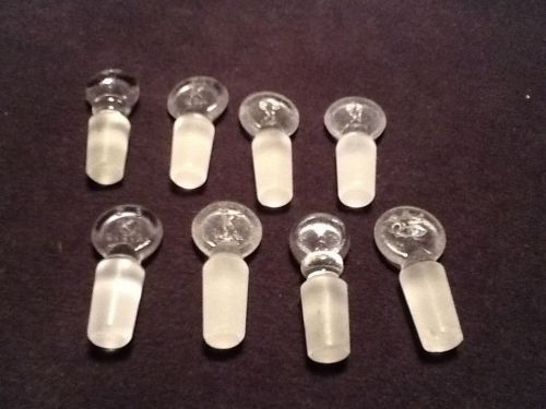 #9 Penny Head Glass Stoppers (Set of 8)