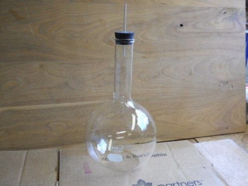 Boiling flask 2000ml pyrex w/stopper  new made in usa for sale
