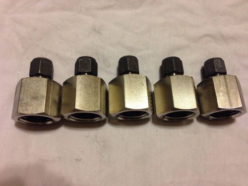 5 Parker 4-8 GBZ-SS CPI Female connector, 316SS, 1/4&#034; tube fitting x 1/2&#034; FNPT