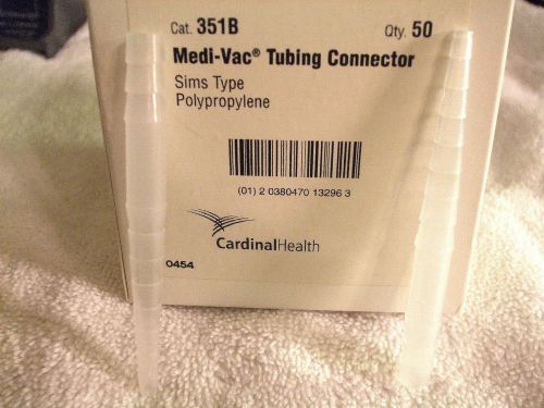 Cardinal Medi-Vac 3.5&#034;Taperd Surgical Tubing Conectors Autocl #351B,Two Bx of 50