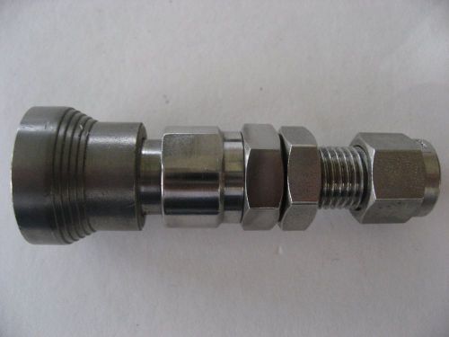 Swagelok quick connect bulkhead body, qc4 x  1/4 ” tube, ss-qc4-b1-400 for sale