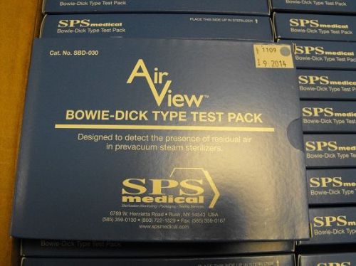 SPS MEDICAL AIR VIEW BOWIE-DICK TYPE TEST PAK CAT. NO. SBD-030 QTY 30 NEW